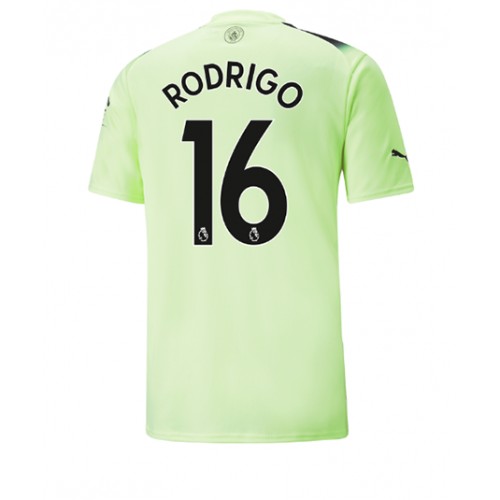 Fotbalové Dres Manchester City Rodri Hernandez #16 Alternativní 2022-23 Krátký Rukáv